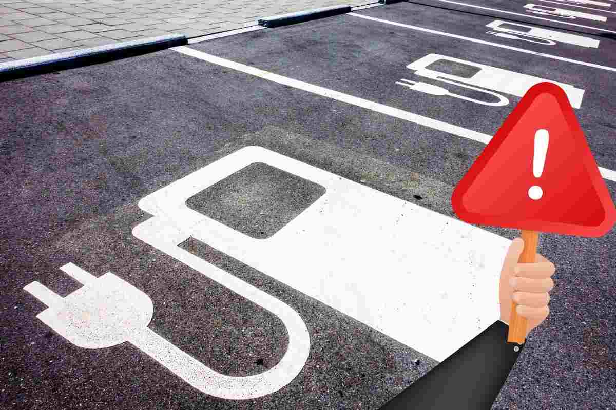 Parcheggi per auto elettriche multe